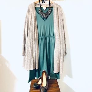 Ava & Viv Green Babydoll Dress